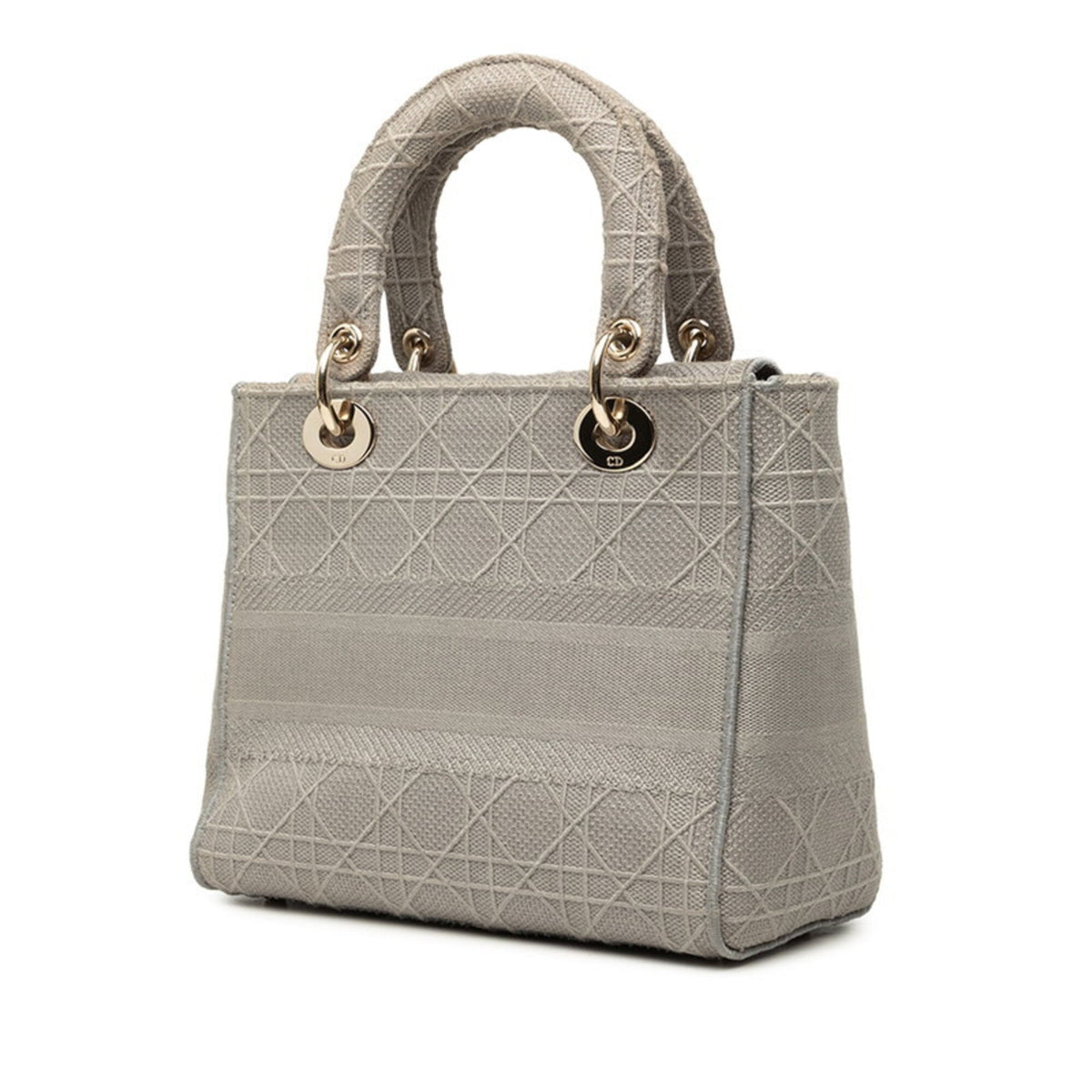 Lady D-Lite Bag Cannage Embroidered Canvas Medium