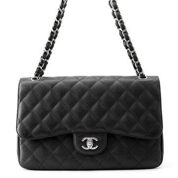 Classic Double Flap Bag Quilted Caviar Jumbo
