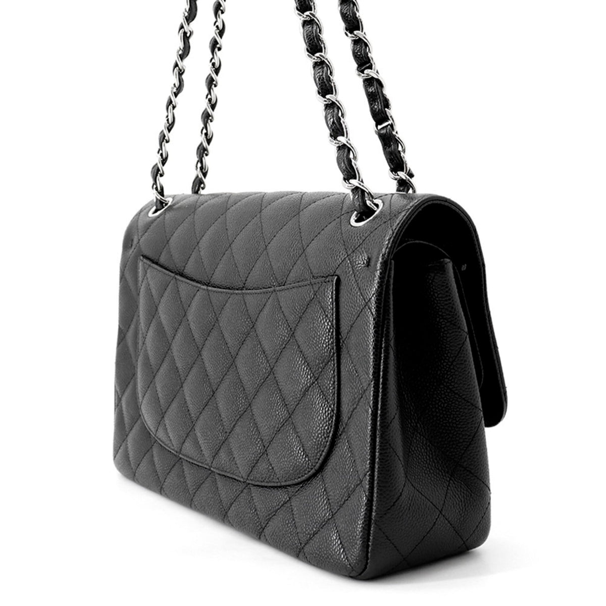 Classic Double Flap Bag Quilted Caviar Jumbo