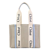 Woody Tote Canvas with Leather Medium