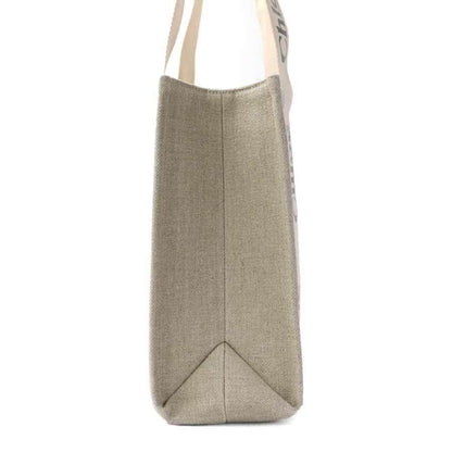 Woody Tote Canvas with Leather Medium