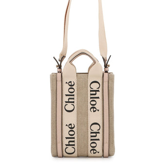 Woody Convertible Tote Canvas with Leather Small