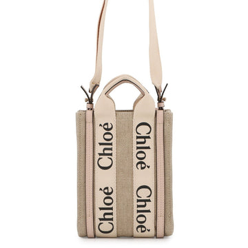 Woody Convertible Tote Canvas with Leather Small