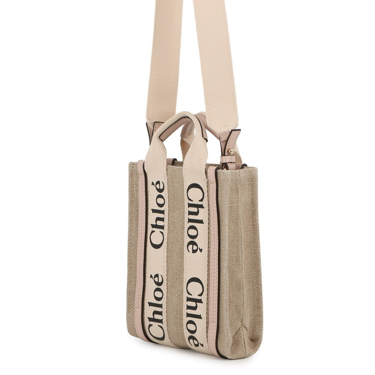 Woody Convertible Tote Canvas with Leather Small