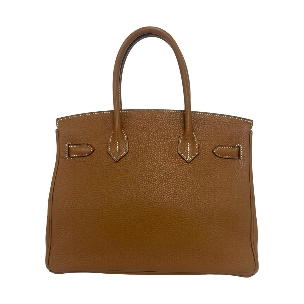 Birkin Handbag Brown Togo with Palladium Hardware 30