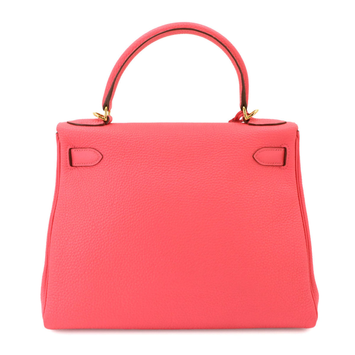 Kelly Handbag Pink Clemence with Gold Hardware 28