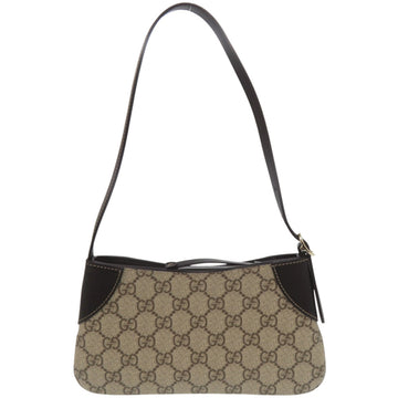 Emblem Shoulder Bag GG Coated Canvas with Leather Small