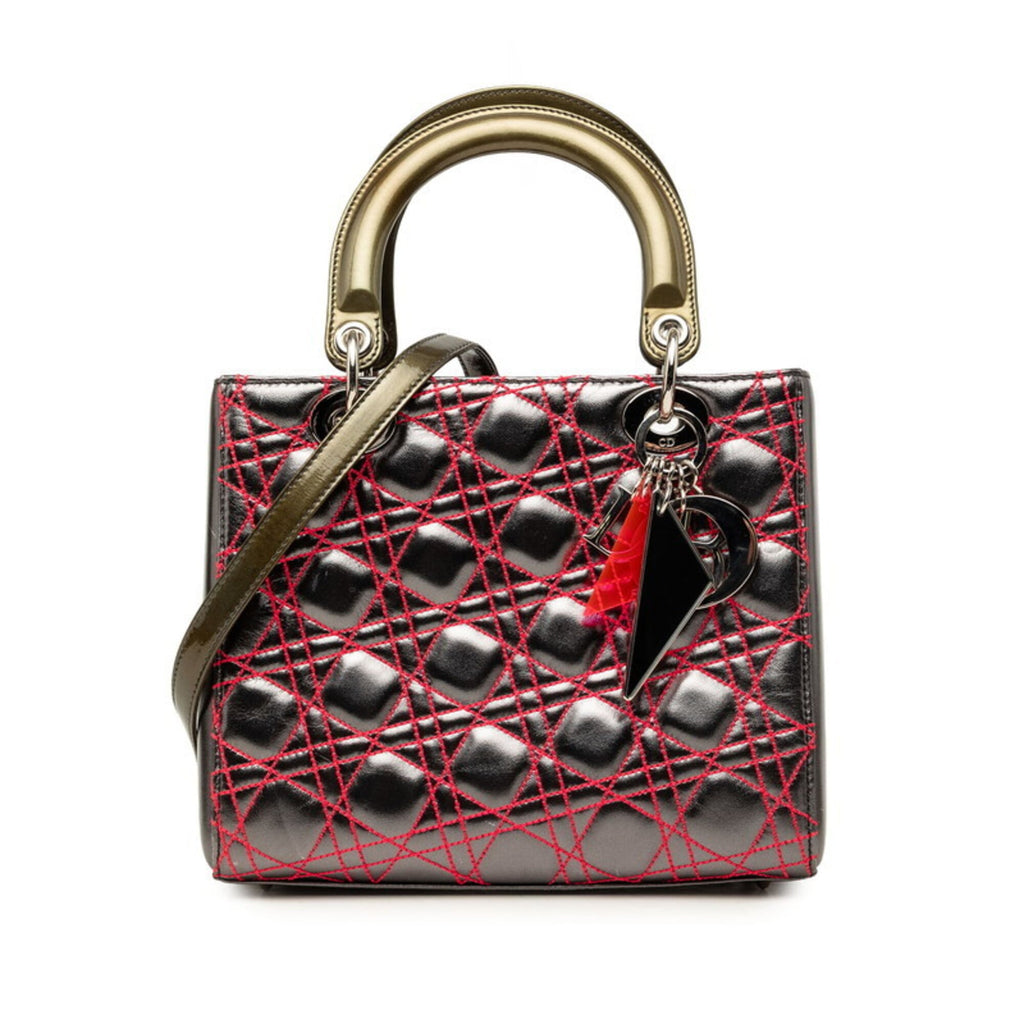 Lady Dior Bag Anselm Reyle Cannage Quilt Leather Medium