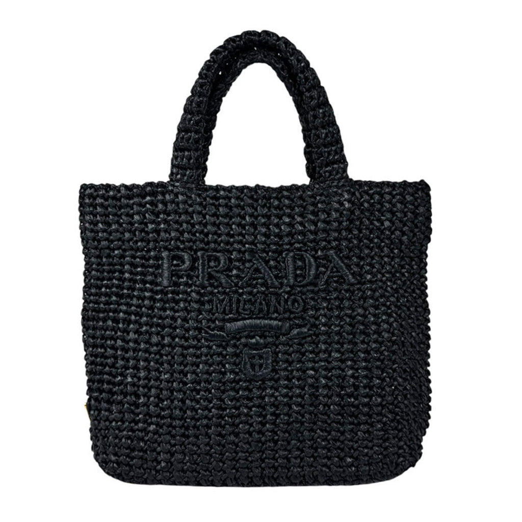 Logo Tote Raffia Small