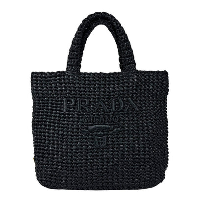 Logo Tote Raffia Small