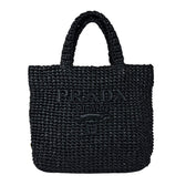 Logo Tote Raffia Small