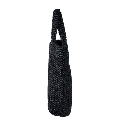 Logo Tote Raffia Small