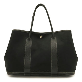 Garden Party Tote Toile and Leather 36