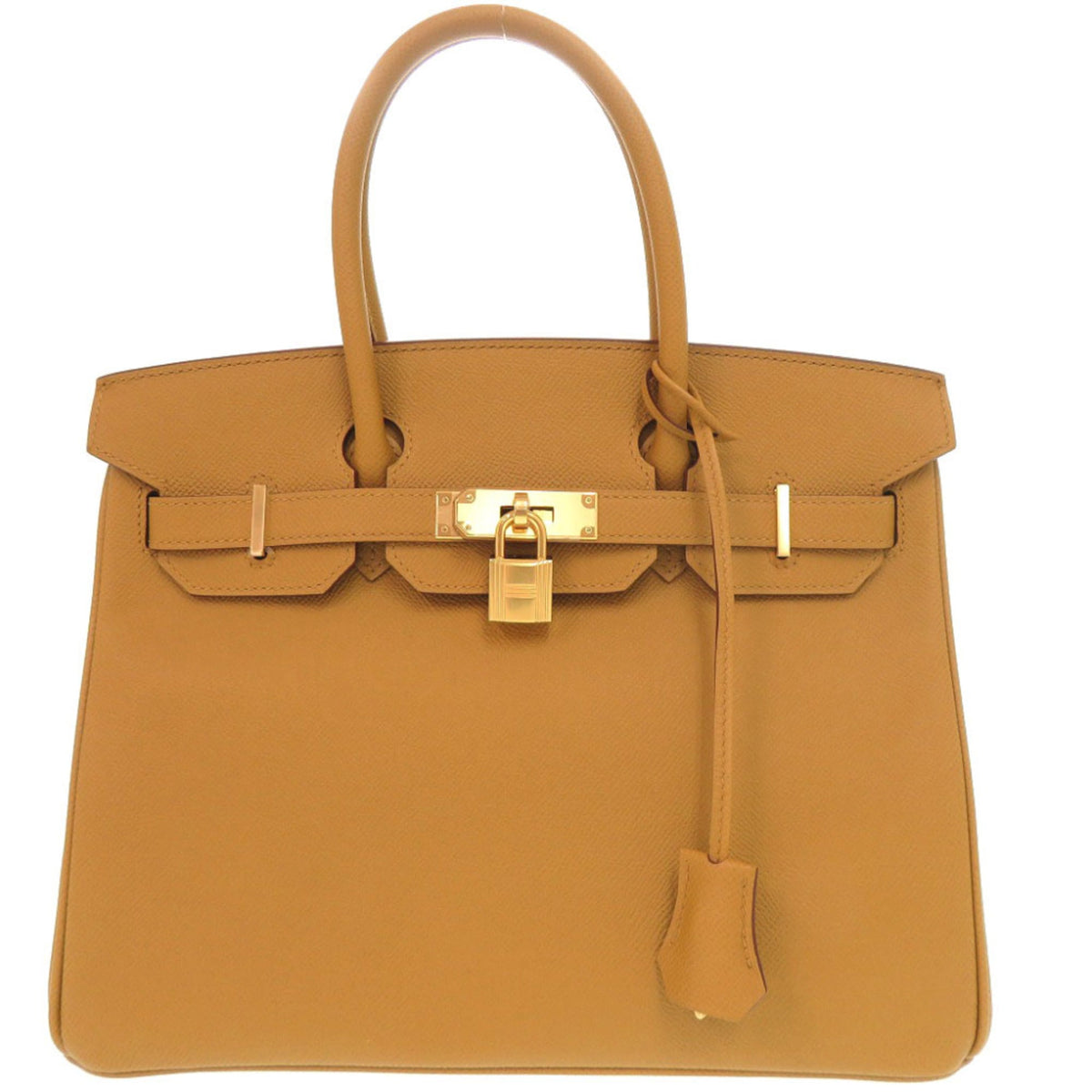 Birkin Handbag Brown Epsom with Gold Hardware 30