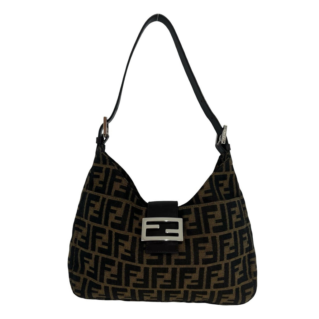 Vintage Shoulder Bag Zucca Canvas Medium