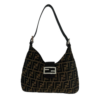 Vintage Shoulder Bag Zucca Canvas Medium