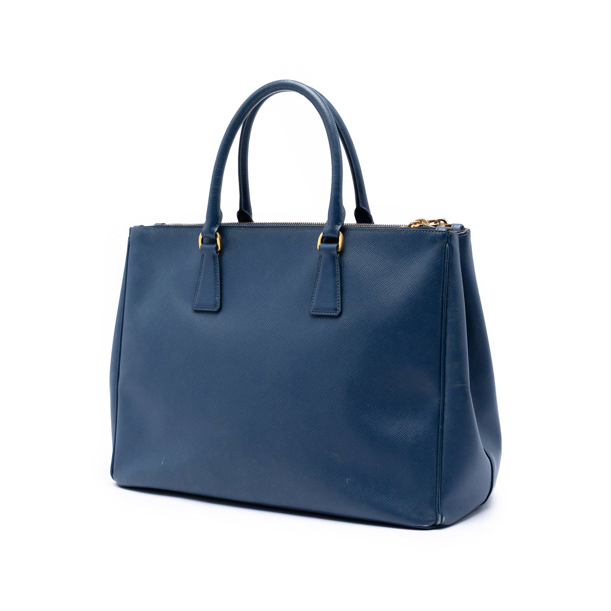Double Zip Lux Tote Saffiano Leather Large