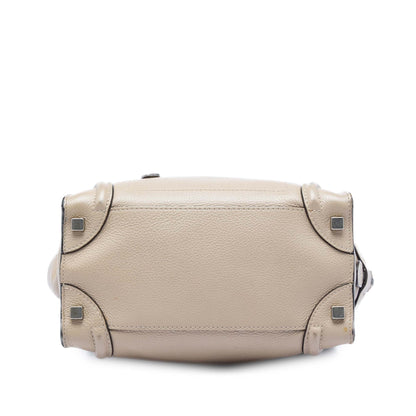 Luggage Bag Grainy Leather Micro