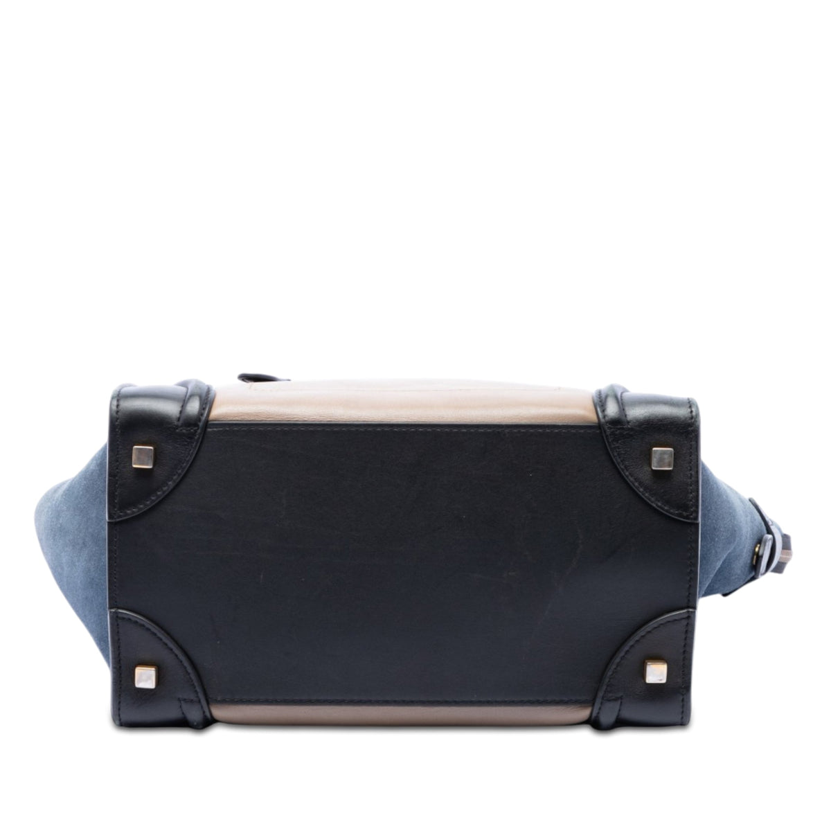 Tricolor Luggage Bag Leather Mini