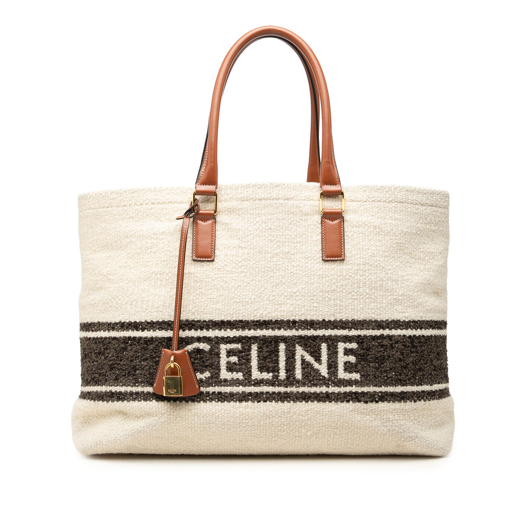 Horizontal Cabas Plein Soleil Tote Canvas with Leather