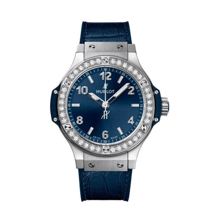 HB Big Bang, Steel Blue Diamonds, 38 mm, Ref# 361.SX.7170.LR.1204