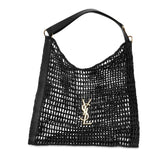 Oxalis Shoulder Bag Raffia Crochet with Leather