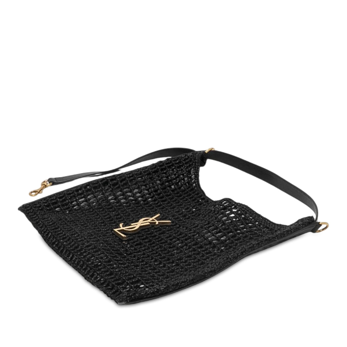 Oxalis Shoulder Bag Raffia Crochet with Leather
