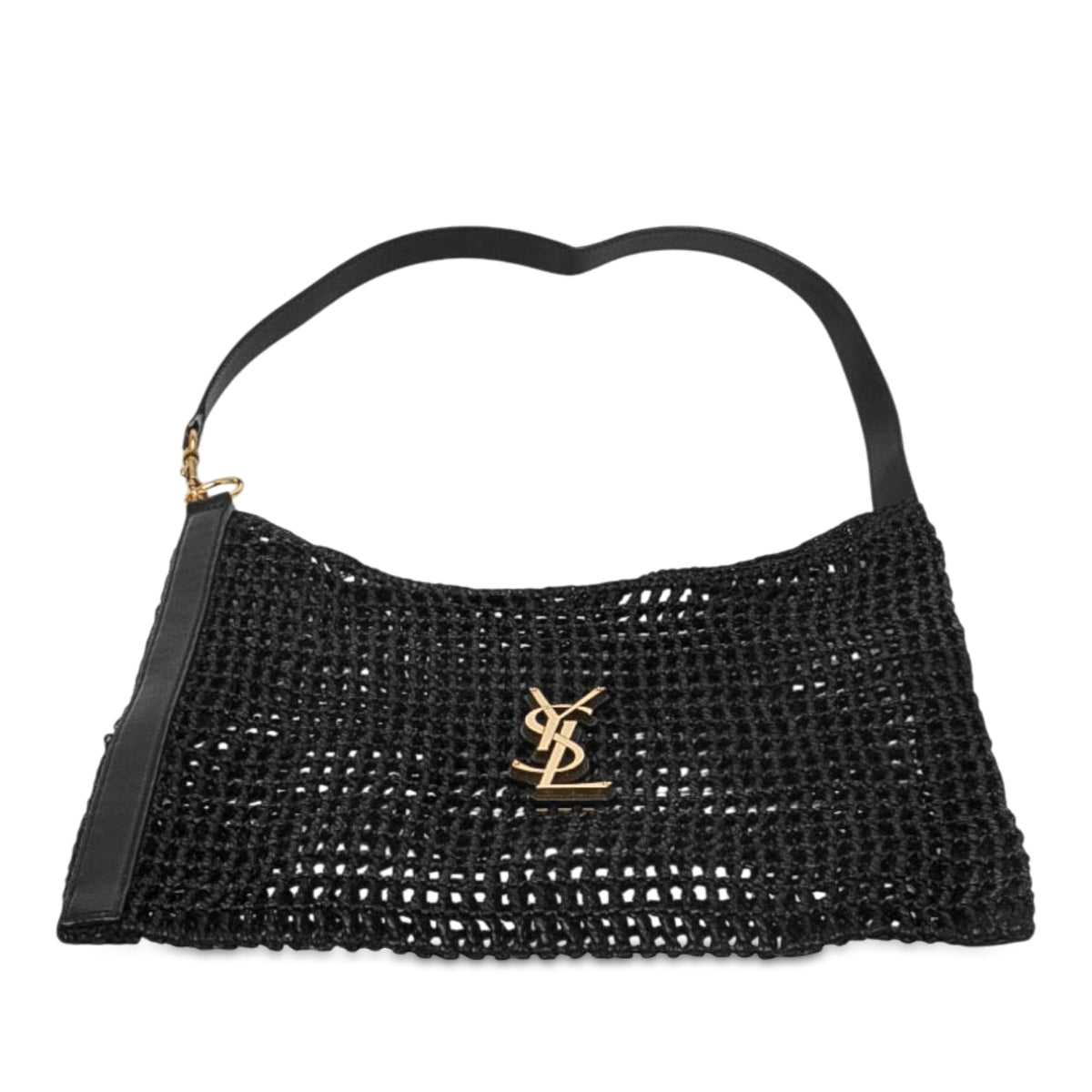Oxalis Shoulder Bag Raffia Crochet with Leather