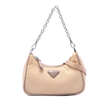 Re-Edition Shoulder Bag Tessuto Mini