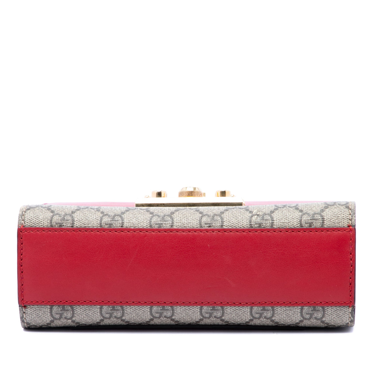Padlock Shoulder Bag GG Coated Canvas and Leather Small