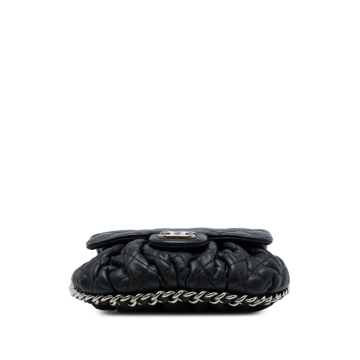 Chain Around Flap Bag Quilted Leather Small
