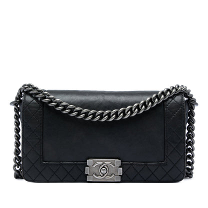 Reverso Boy Flap Bag Calfskin Old Medium