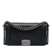 Reverso Boy Flap Bag Calfskin Old Medium
