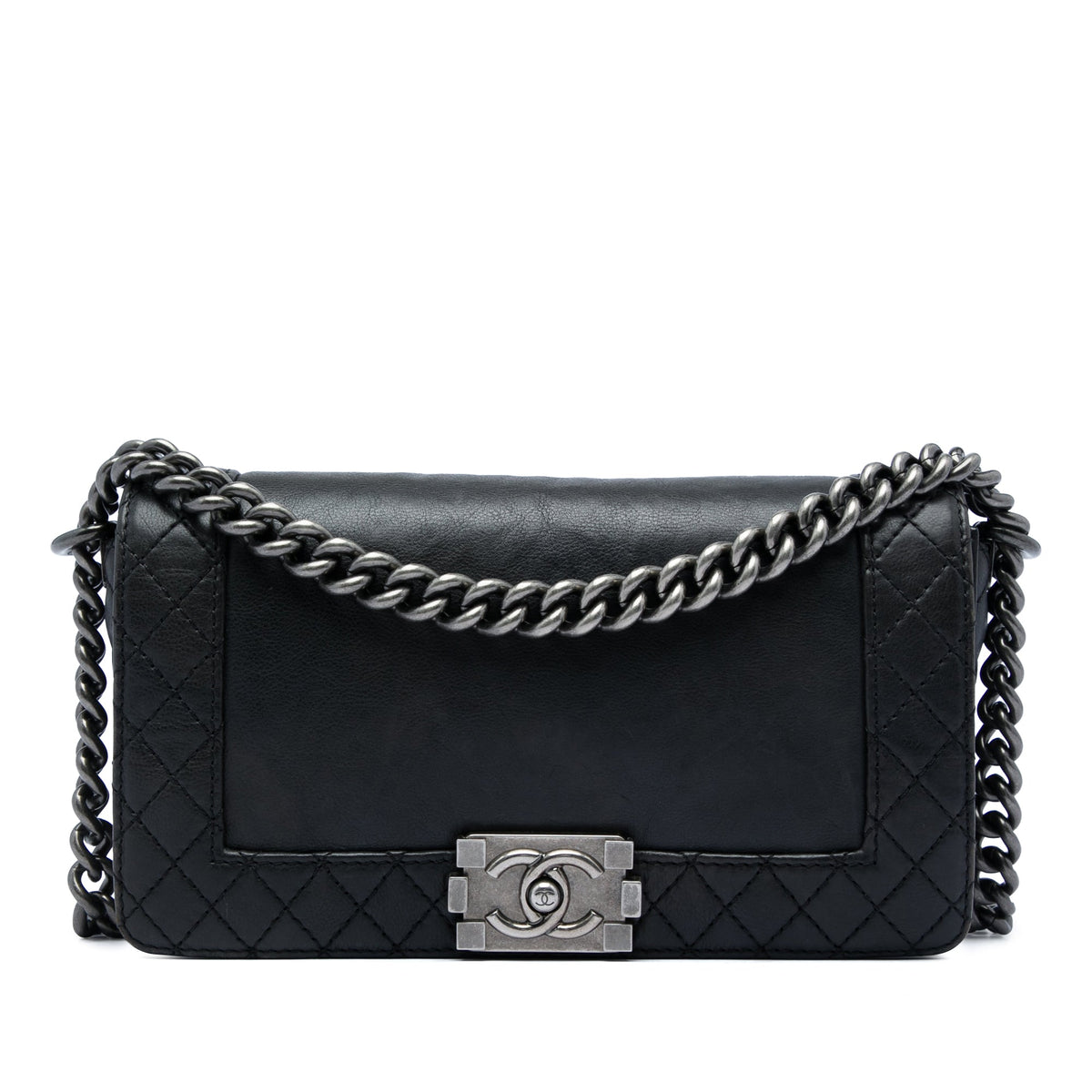 Reverso Boy Flap Bag Calfskin Old Medium