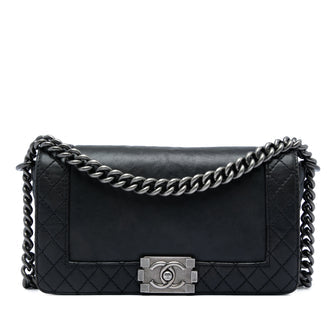 Reverso Boy Flap Bag Calfskin Old Medium