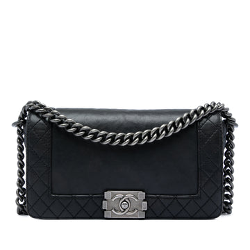 Reverso Boy Flap Bag Calfskin Old Medium