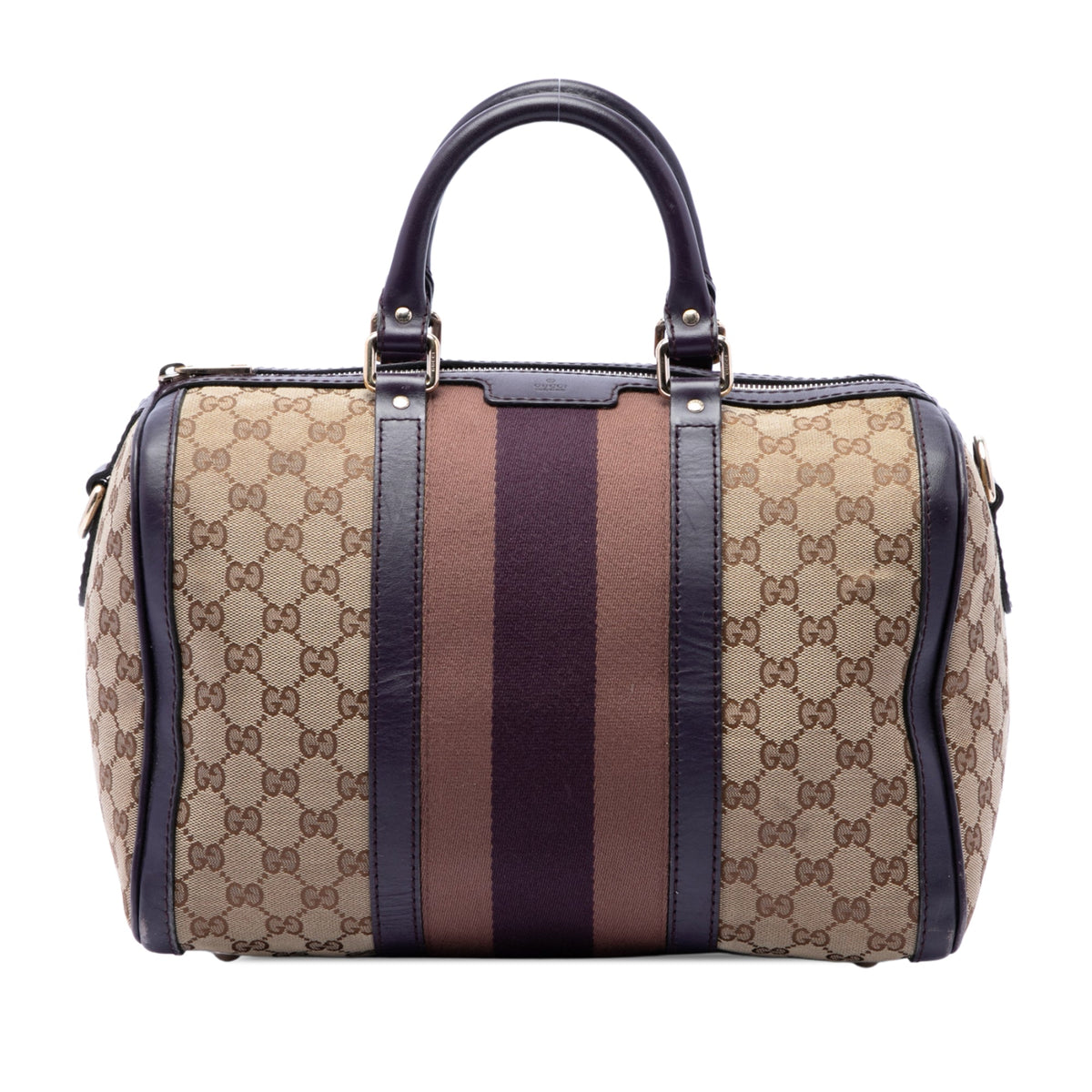 Vintage Web Boston Bag GG Canvas Medium