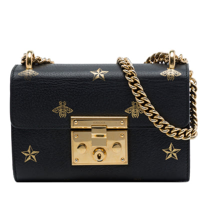 Padlock Shoulder Bag Printed Leather Small