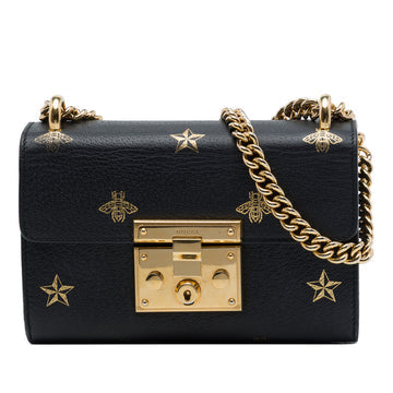 Padlock Shoulder Bag Printed Leather Small