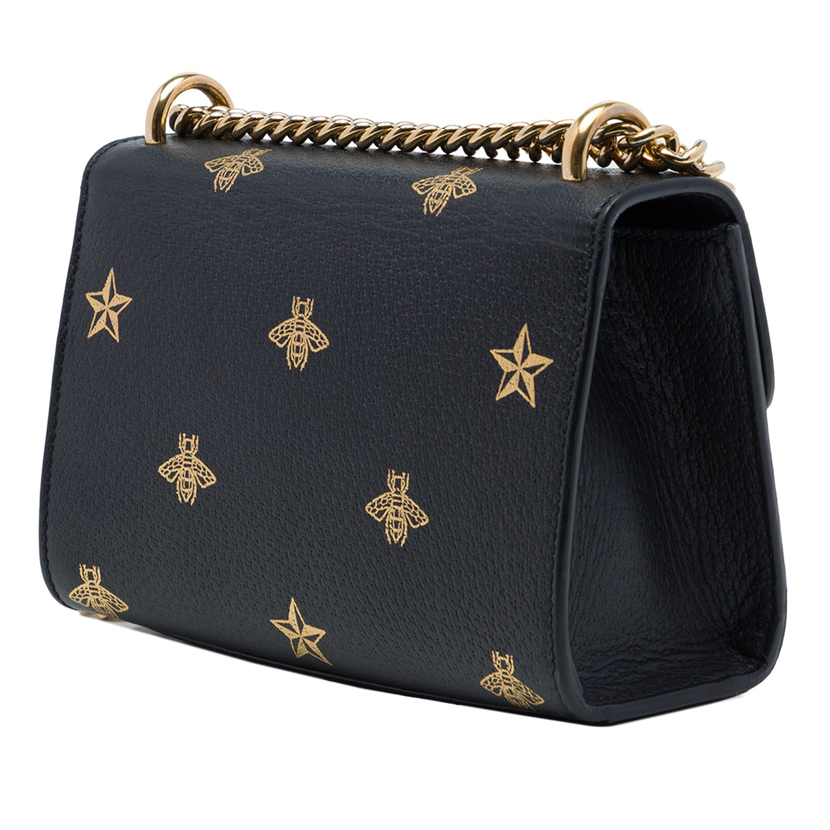 Padlock Shoulder Bag Printed Leather Small