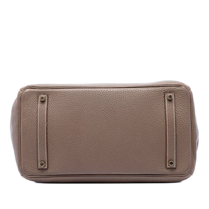 Birkin Handbag Grey Togo with Gold Hardware 35