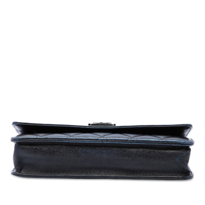 Boy Wallet on Chain Quilted Goatskin