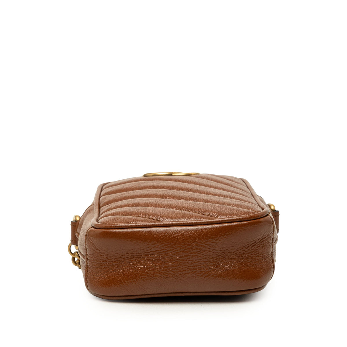 GG Marmont Double Zip Camera Bag Diagonal Quilted Leather Mini