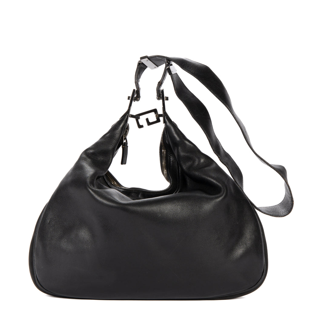 Attache Shoulder Bag Leather Large