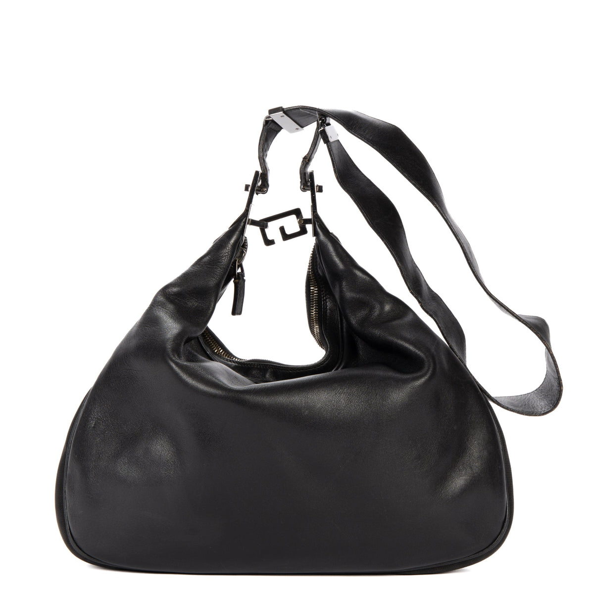 Attache Shoulder Bag Leather Large