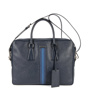 Convertible Zip Around Briefcase Saffiano Leather Medium