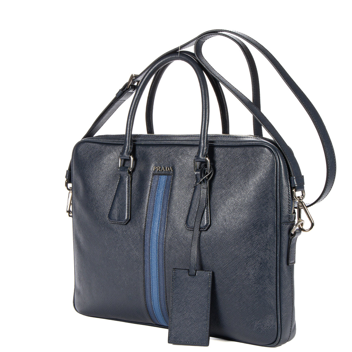 Convertible Zip Around Briefcase Saffiano Leather Medium