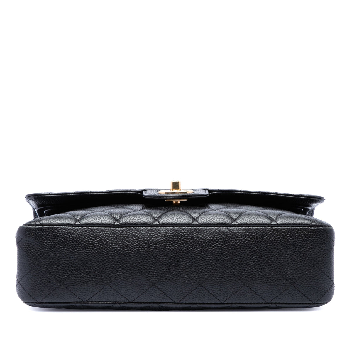 Classic Double Flap Bag Quilted Caviar Medium