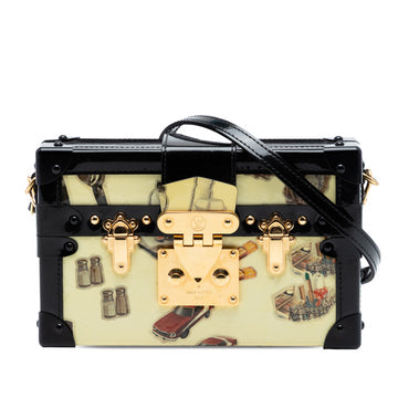 Petite Malle Handbag Limited Edition Stickers Monogram Vernis