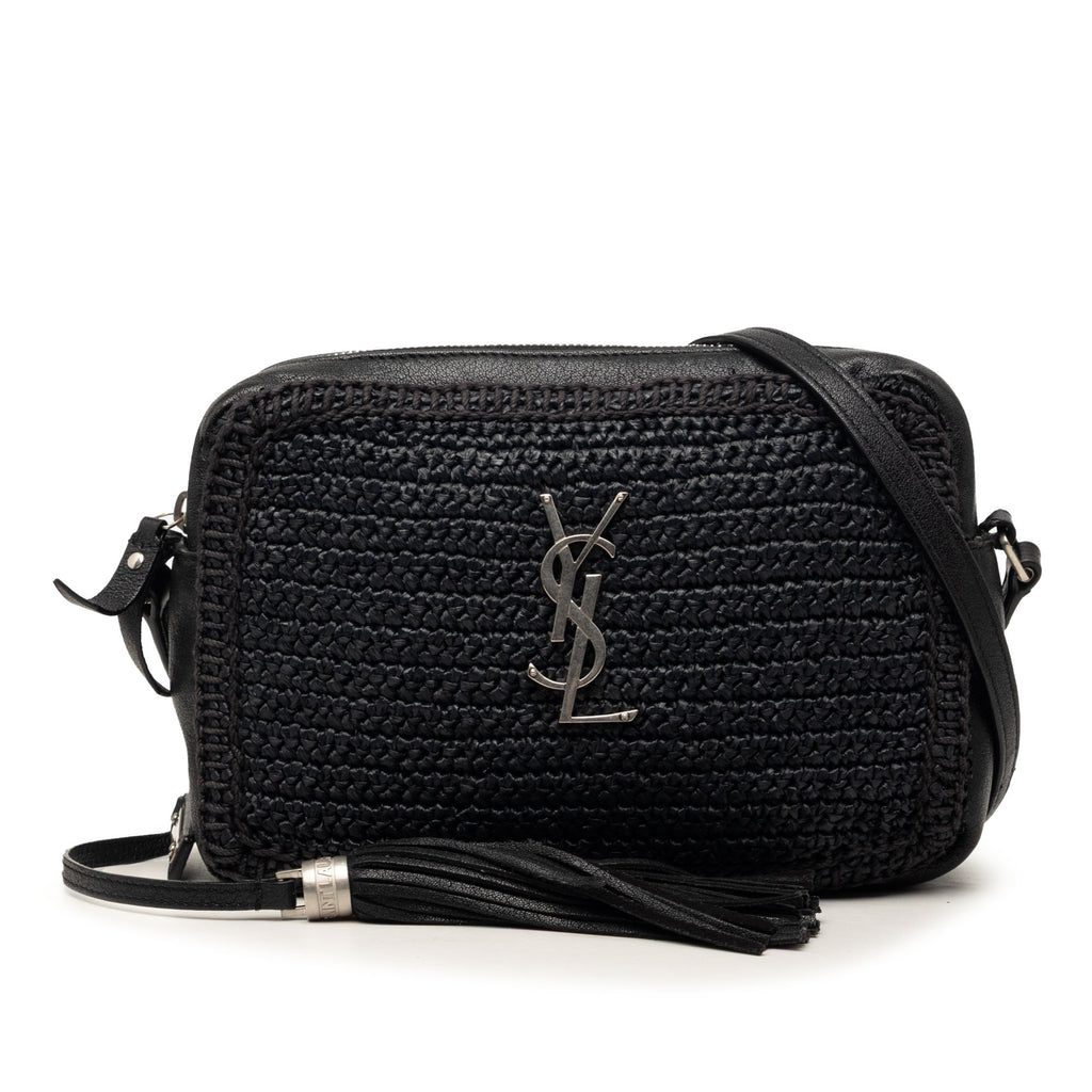 Lou Camera Bag Woven Raffia Small